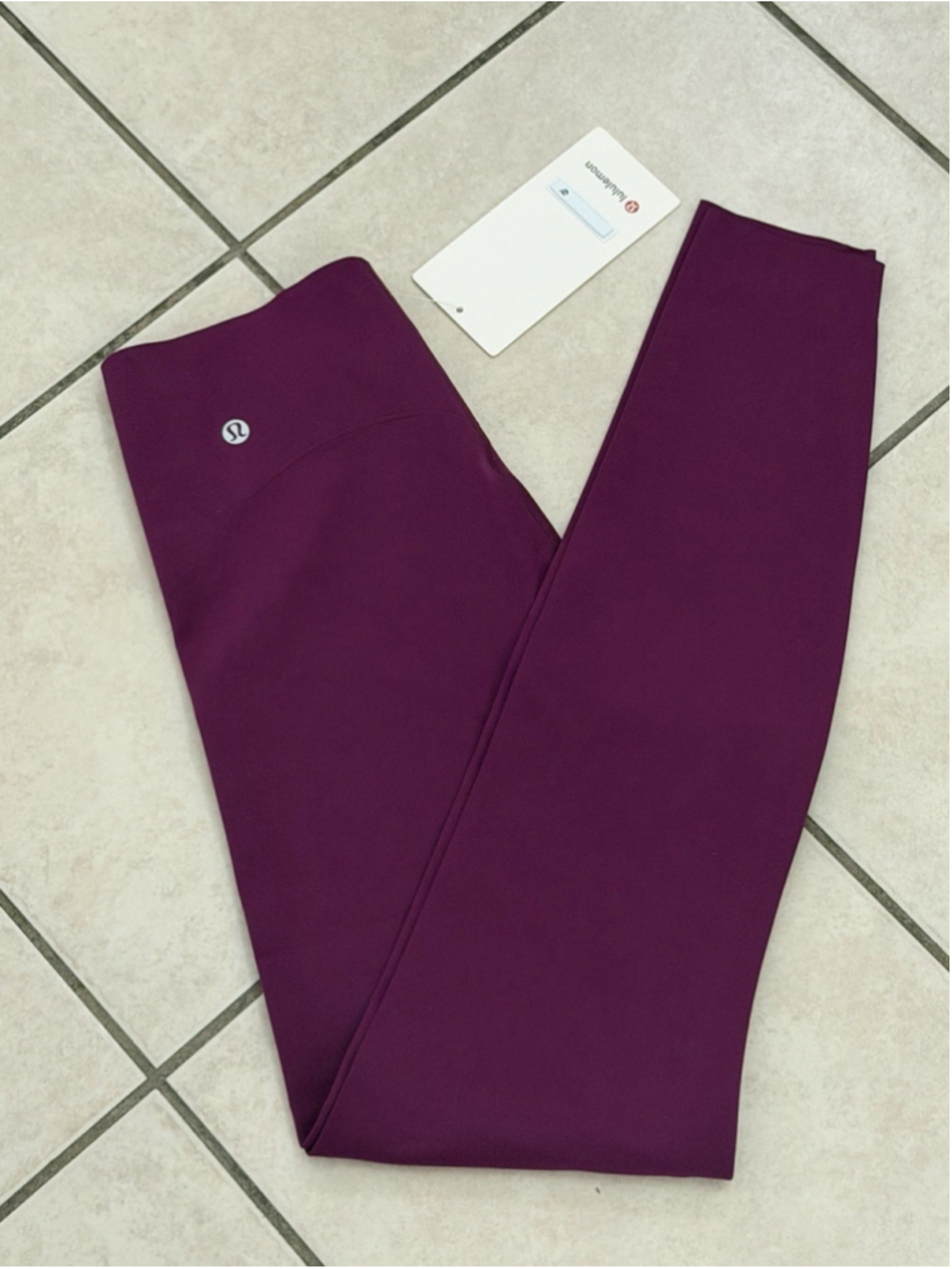 LULULEMON GLOW UP HR TIGHT 28” CHLR Chilled Grape SIZE 8 NWT